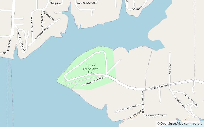honey creek recreation area grove location map