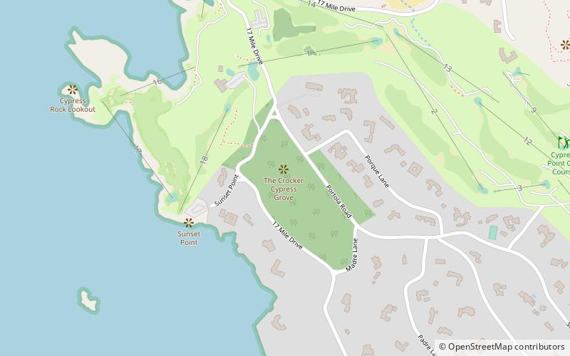 the crocker cypress grove monterey location map