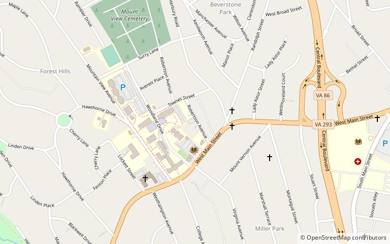 Averett University location map