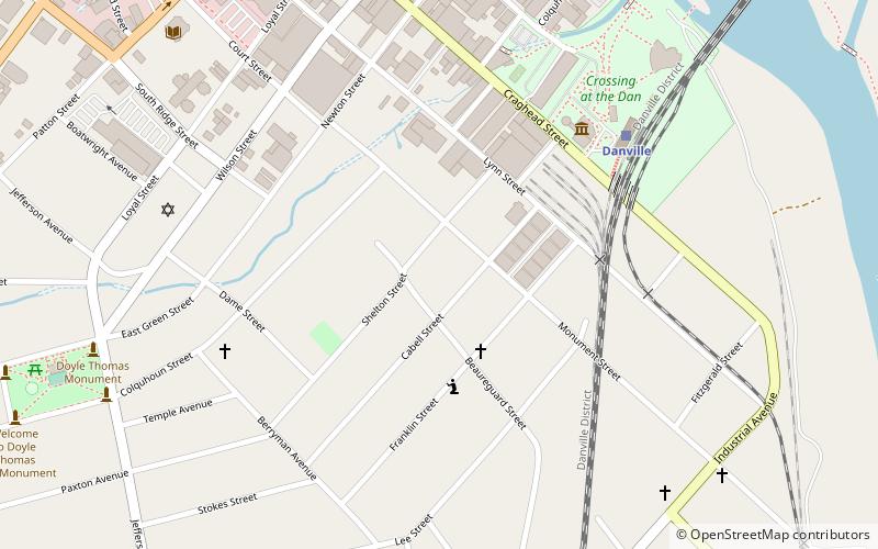 Danville Tobacco Warehouse and Residential District location map