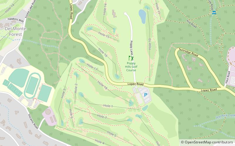 Poppy Hills Golf Course location map