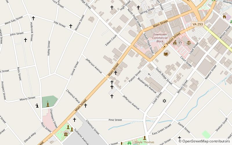 Main Street Methodist Episcopal Church South location map