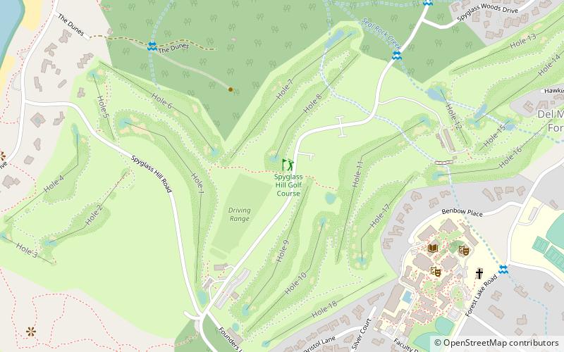 Spyglass Hill Golf Course location map
