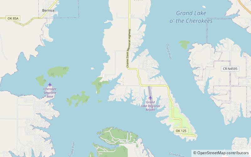 Grand Lake o' the Cherokees location map