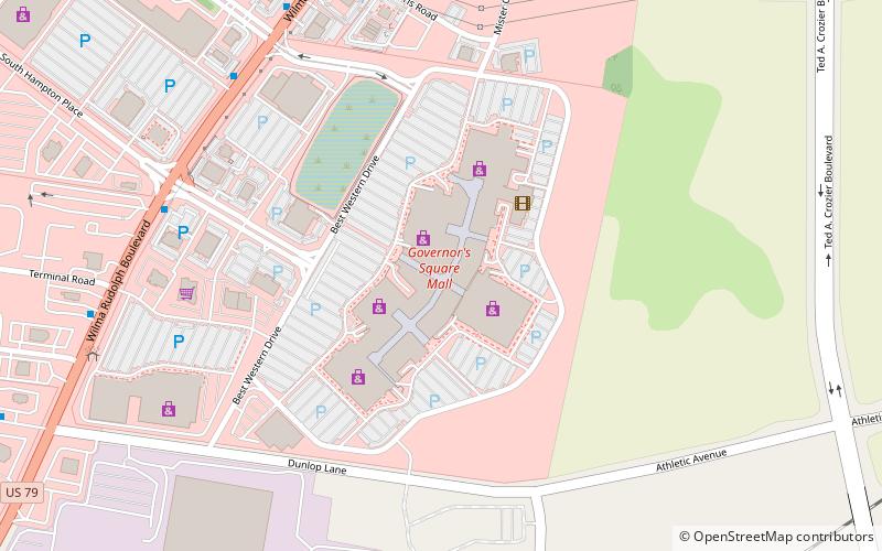 Governor's Square Mall location map