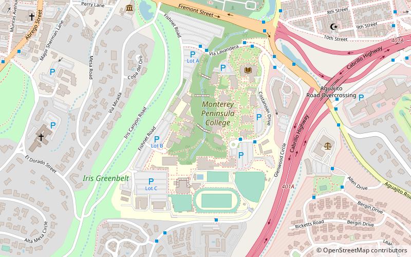 Monterey Peninsula College location map