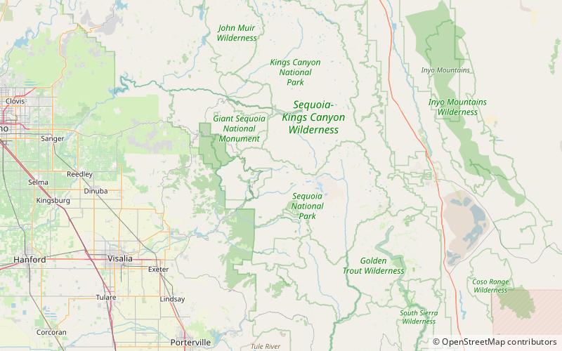 Alta Peak location map