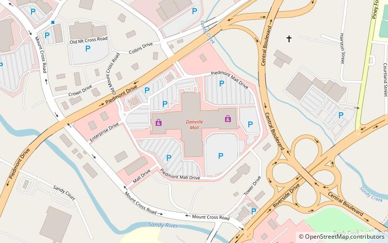 Danville Mall location map