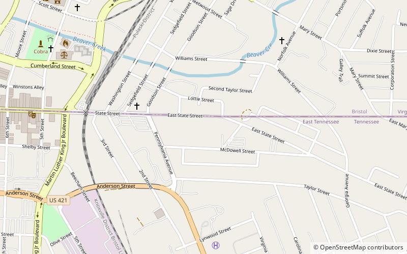 G.W. Blackley House location map