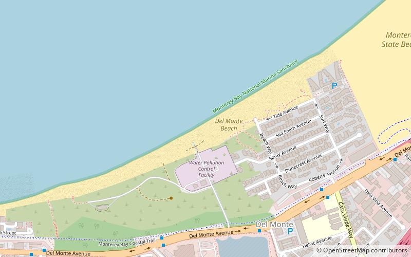 del monte beach monterey location map