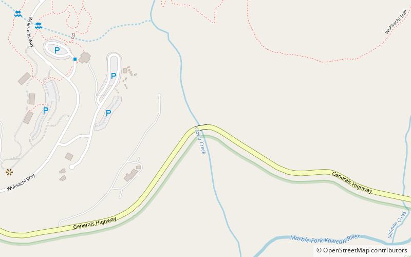 Generals' Highway Stone Bridges location map