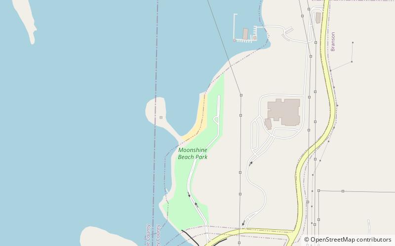 moonshine beach branson location map