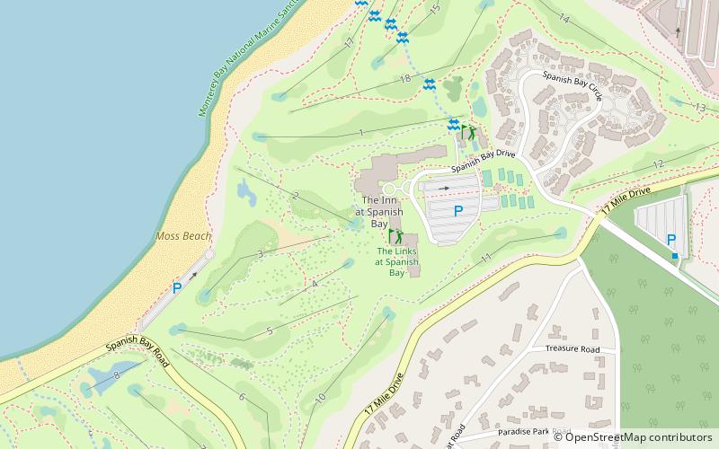 The Links at Spanish Bay location map