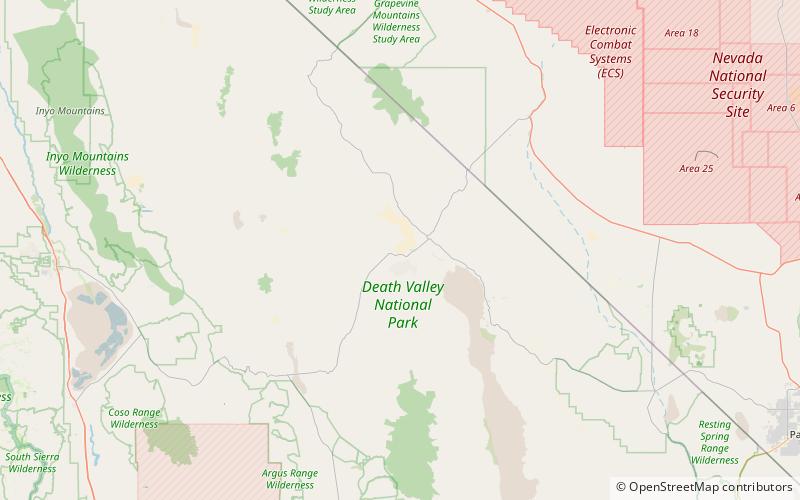 mesquite flat sand dunes park narodowy doliny smierci location map