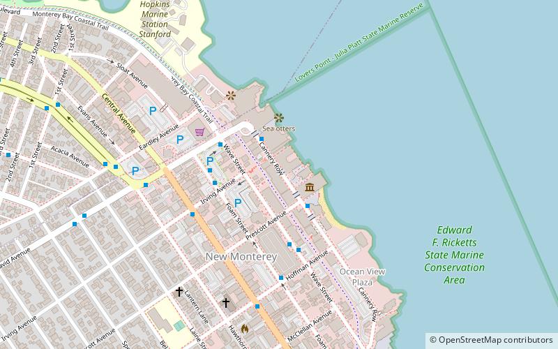 Monterey Mirror Maze location map