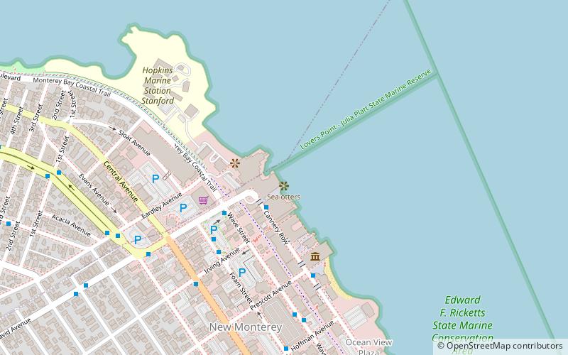 Edward F. Ricketts State Marine Conservation Area location map