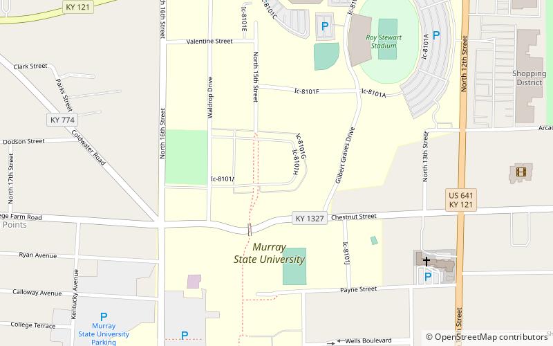 Murray State University location map