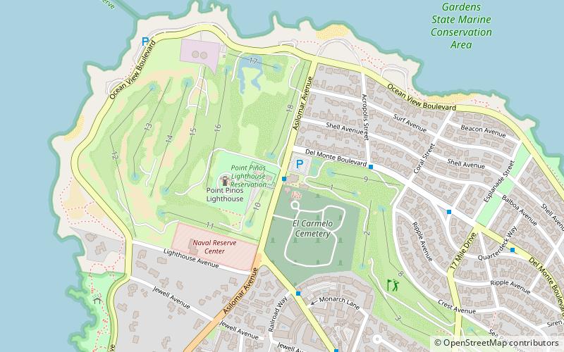 pacific grove municipal golf links location map