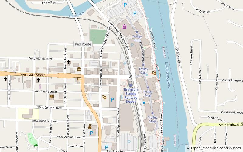 sammy lane resort historic district branson location map