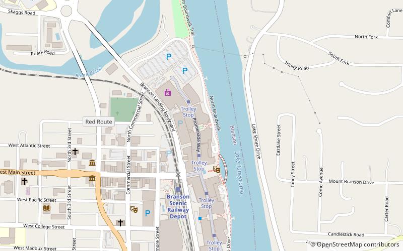 branson city park historic district location map