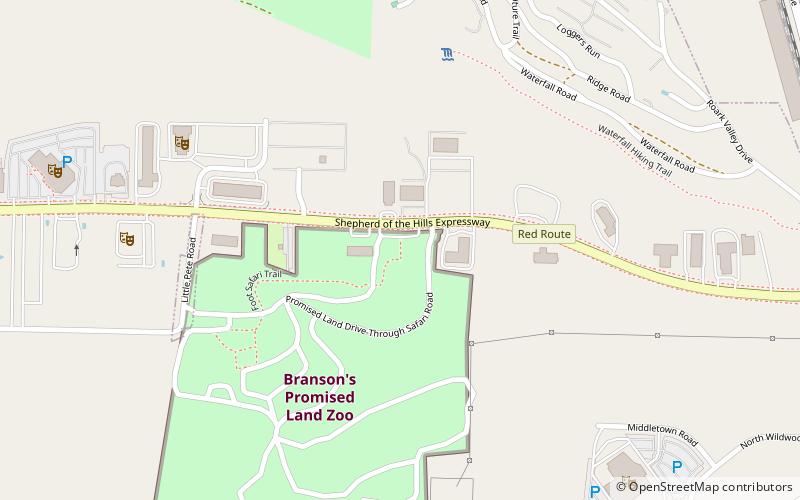 Branson's Promised Land ZOO location map