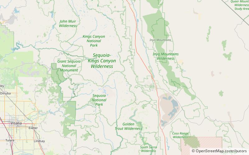Mount Tyndall location map