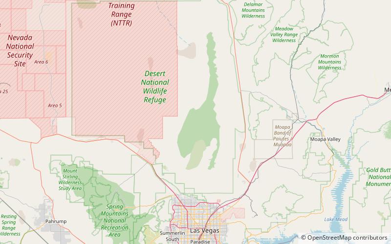 Hayford Peak location map