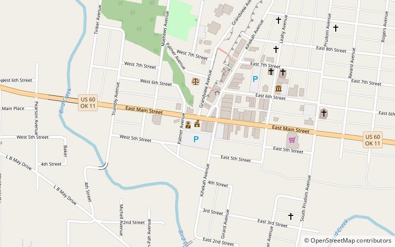 Garden Center of Pawhuska location map