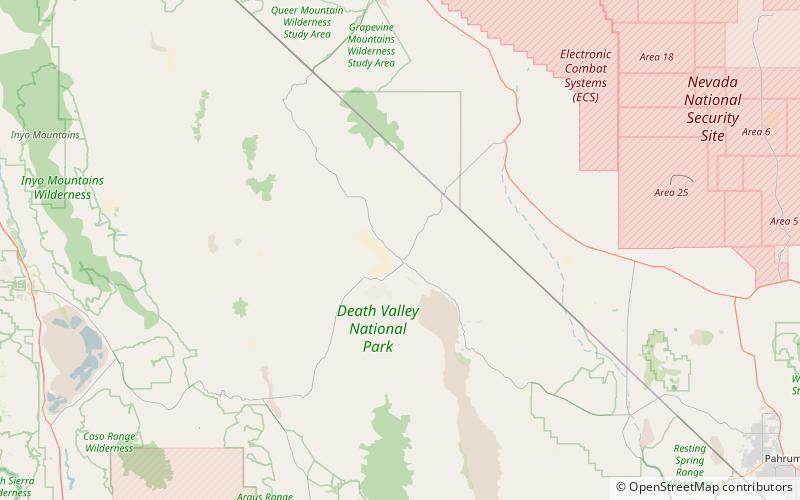 kit fox hills parque nacional del valle de la muerte location map