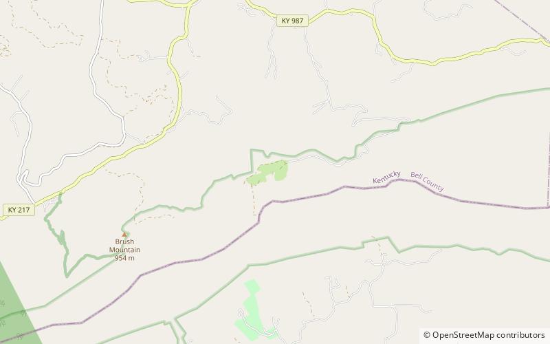 Hensley Settlement location map