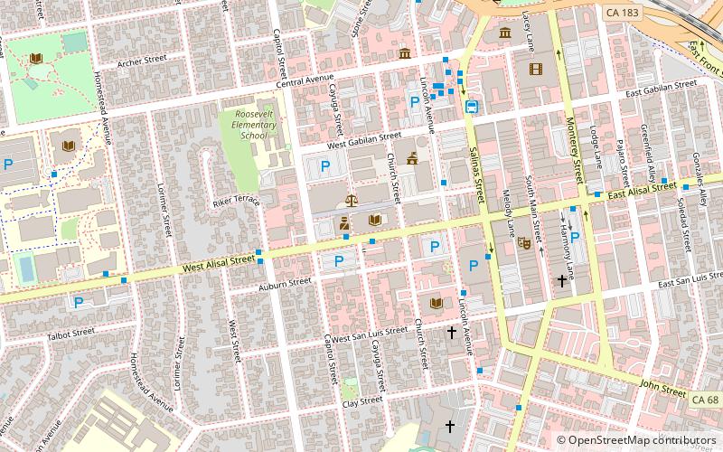 Monterey County Court House location map