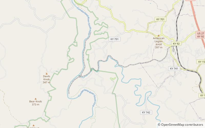 barthell daniel boone national forest location map