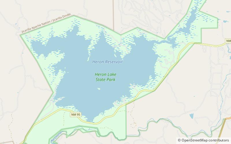 Heron Lake location map