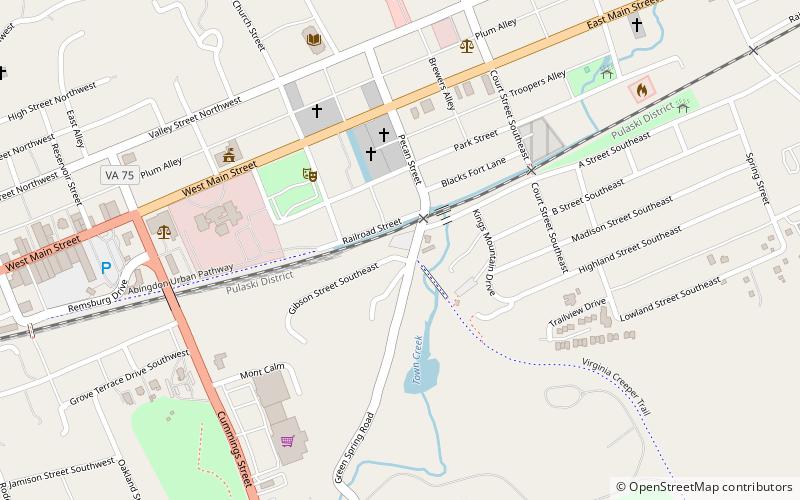 Abingdon Historic District location map