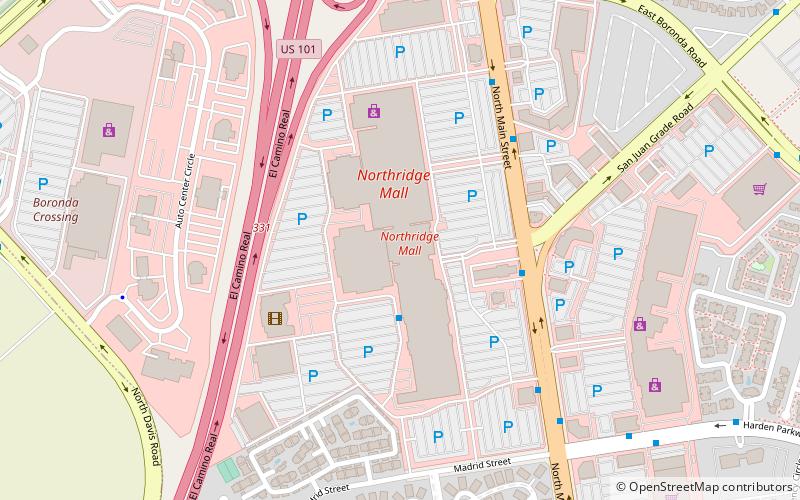 Northridge Mall location map