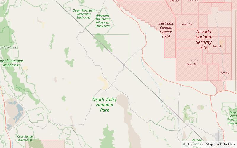 Places of interest in the Death Valley area location map