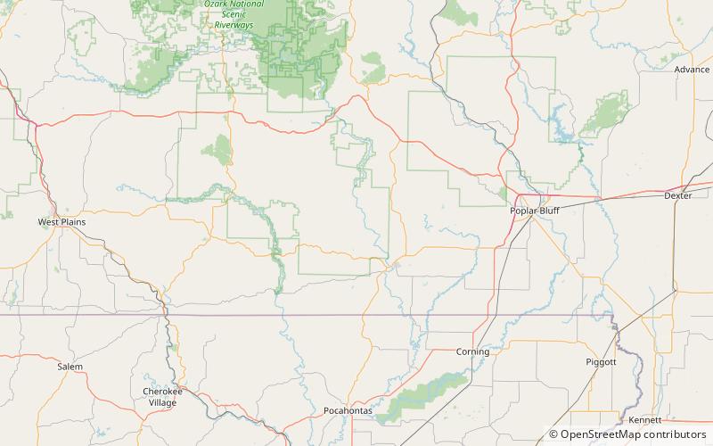 Mansco Hollow location map