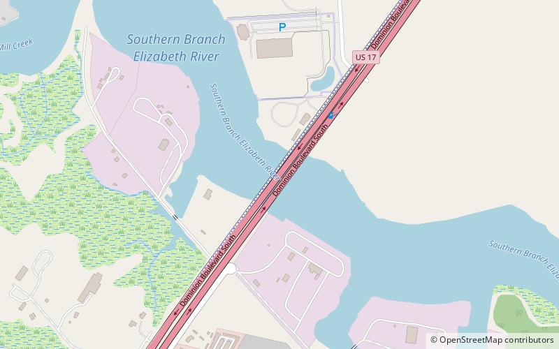 Veterans Bridge location map