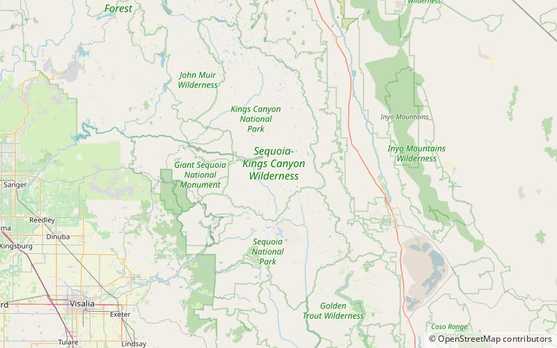 district historique de shorty lovelace parc national de kings canyon location map