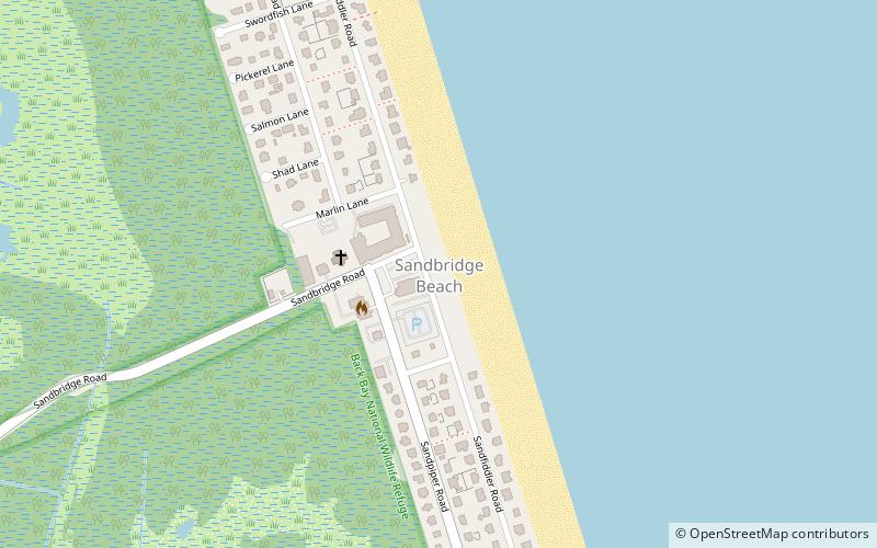 Sandbridge Beach location map