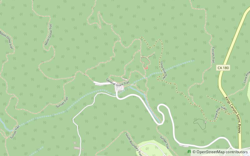 General Grant Grove location map