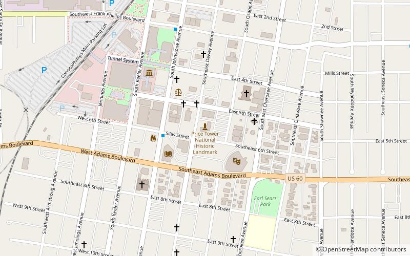 Price Tower location map
