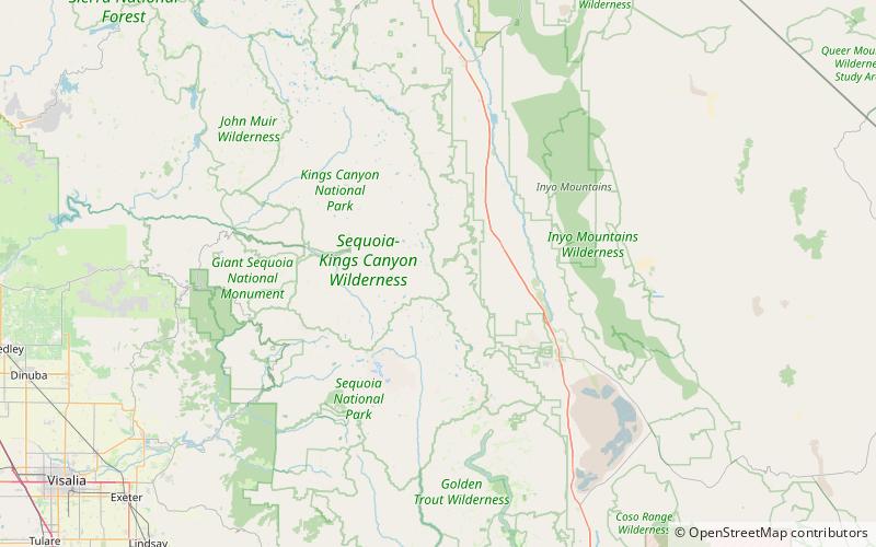 University Peak location map