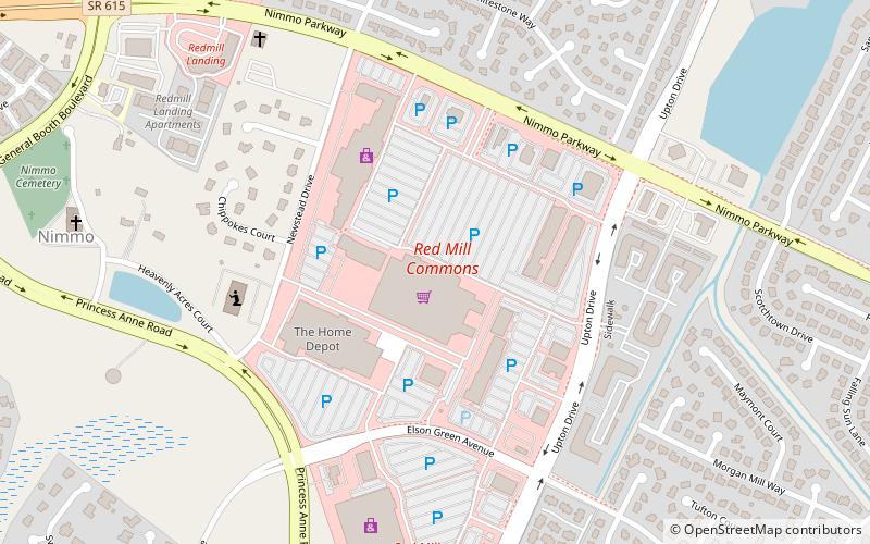 red mill commons virginia beach location map
