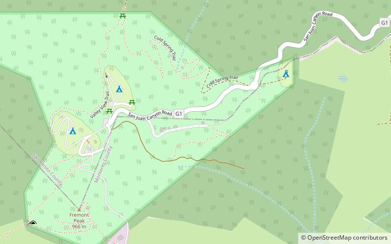 Fremont Peak Observatory location map