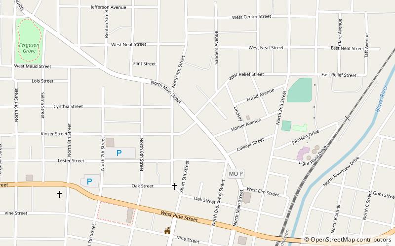 north main street historic district poplar bluff location map