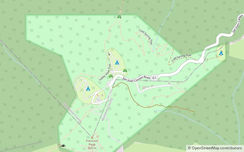 Fremont Peak State Park location map