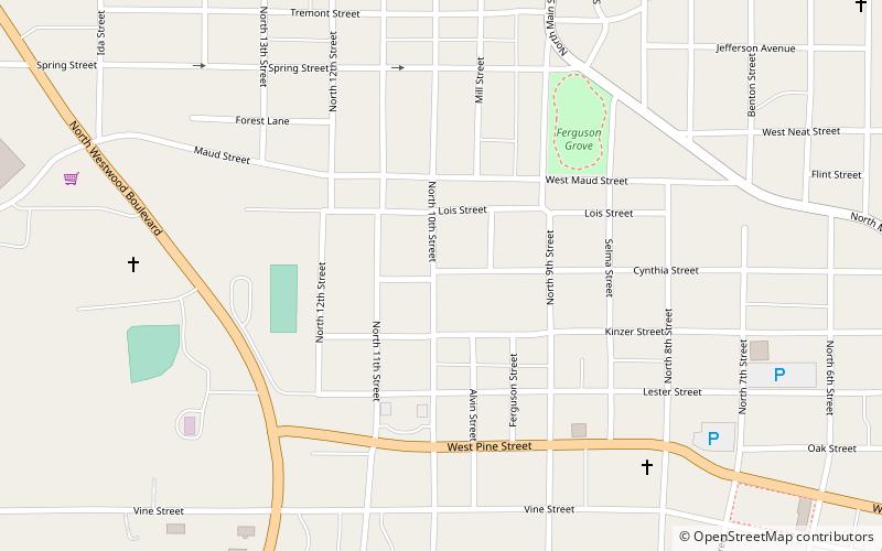 cynthia kinzer historic district poplar bluff location map