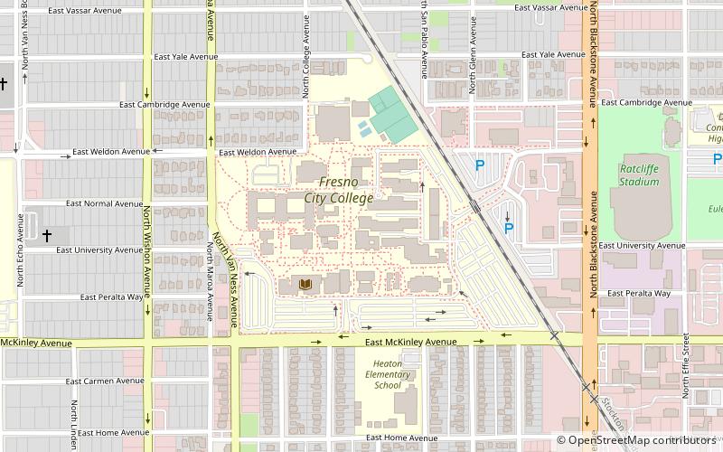 Fresno City College location map