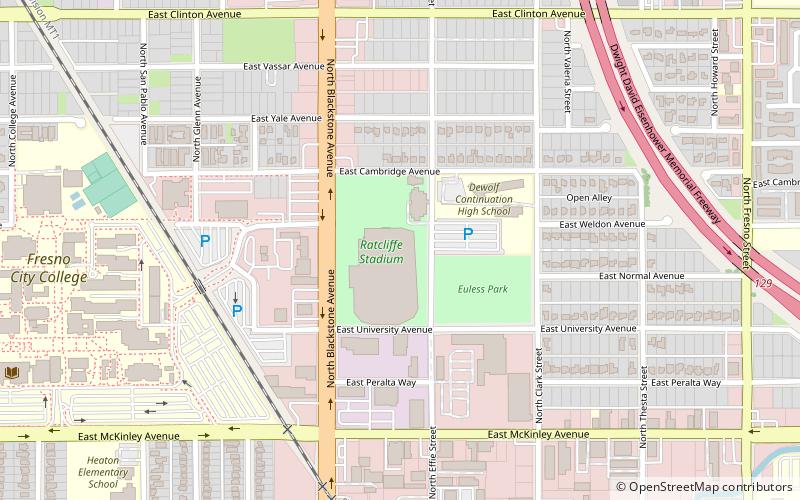 Ratcliffe Stadium location map